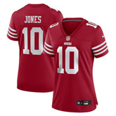 Mac Jones San Francisco 49ers Women's Team Game Jersey Scarlet - Nike
