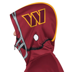 Washington Commanders Pro Player Helmet Full-Zip Hooded Track Jacket Burgundy/Gold - NFL