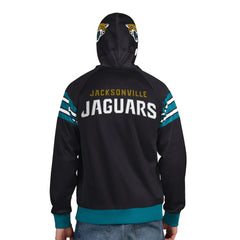 Jacksonville Jaguars Pro Player Helmet Full-Zip Hooded Track Jacket Black/Teal - NFL