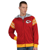 Kansas City Chiefs Pro Player Helmet Full-Zip Hooded Track Jacket Red/Gold - NFL