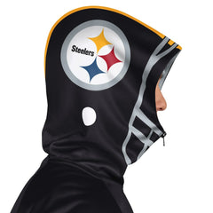 Pittsburgh Steelers Pro Player Helmet Full-Zip Hooded Track Jacket Black/Gold - NFL