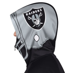 Las Vegas Raiders Pro Player Helmet Full-Zip Hooded Track Jacket Black/Silver - NFL