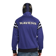 Baltimore Ravens Pro Player Helmet Full-Zip Hooded Track Jacket Purple/Black - NFL