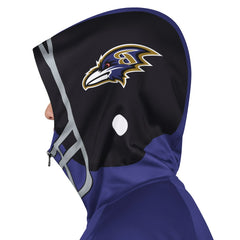 Baltimore Ravens Pro Player Helmet Full-Zip Hooded Track Jacket Purple/Black - NFL