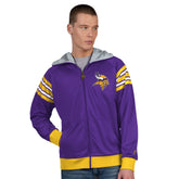 Minnesota Vikings Pro Player Helmet Full-Zip Hooded Track Jacket Purple/Gold - NFL