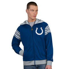 Indianapolis Colts Pro Player Helmet Full-Zip Hooded Track Jacket Royal/White - NFL