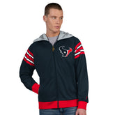 Houston Texans Pro Player Helmet Full-Zip Hooded Track Jacket Navy/Red - NFL