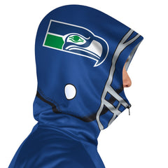 Seattle Seahawks Pro Player Retro Helmet Full-Zip Hooded Track Jacket Royal/Green - NFL