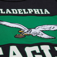 Philadelphia Eagles Retro Colorblock Tank Top Black - Mitchell & Ness
