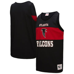 Atlanta Falcons Retro Colorblock Tank Top Black - Mitchell & Ness