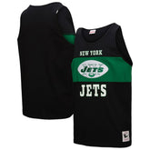 New York Jets Retro Colorblock Tank Top Black - Mitchell & Ness