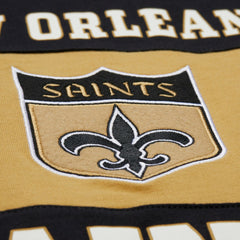 New Orleans Saints Retro Colorblock Tank Top Black - Mitchell & Ness
