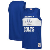 Indianapolis Colts Retro Colorblock Tank Top Royal - Mitchell & Ness