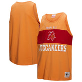 Tampa Bay Buccaneers Retro Colorblock Tank Top Orange - Mitchell & Ness