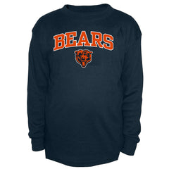 Chicago Bears Big & Tall Thermal Long Sleeve Crew Neck T-Shirt Navy - Fanatics