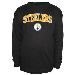 Pittsburgh Steelers Big & Tall Thermal Long Sleeve Crew Neck T-Shirt Black - Fanatics