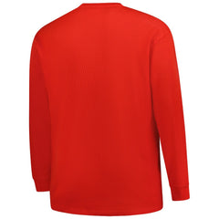 Houston Texans Big & Tall Throwback Thermal Long Sleeve T-Shirt Red - Fanatics