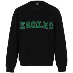 Philadelphia Eagles Cuce Women's Chenille Jeweled Sweatshirt Black - NFL