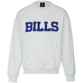Buffalo Bills Cuce Women's Chenille Jeweled Sweatshirt White - NFL