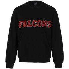 Atlanta Falcons Cuce Women's Chenille Jeweled Sweatshirt Black - NFL