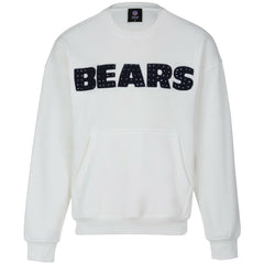 Chicago Bears Cuce Women's Chenille Jeweled Sweatshirt White - NFL