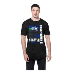 Seattle Seahawks New Era Retro Logo Enzyme Washed Oversized T-Shirt Black - NFL