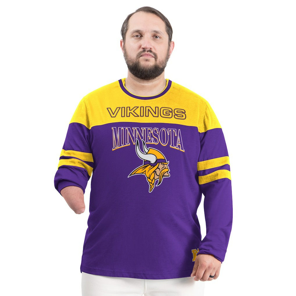 Minnesota Vikings G-III Sports by Carl Banks Adaptive Outlast Long Sleeve T-Shirt Purple/Gold - NFL