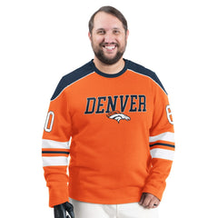 Denver Broncos G-III Sports by Carl Banks Adaptive Lord Stanley Crewneck Sweatshirt Orange - NFL