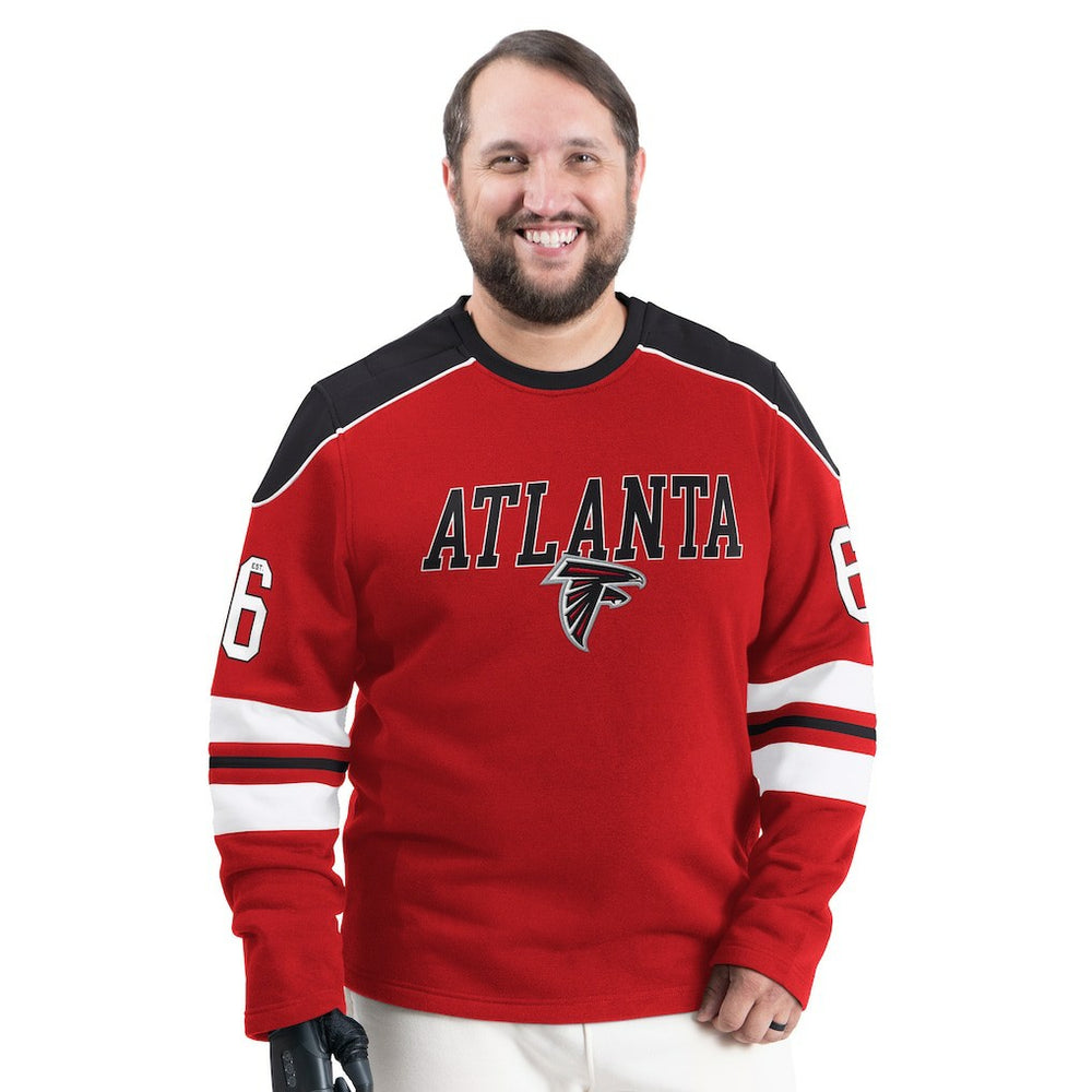 Atlanta Falcons G-III Sports by Carl Banks Adaptive Lord Stanley Crewneck Sweatshirt Red - NFL