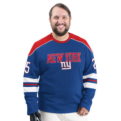 New York Giants G-III Sports by Carl Banks Adaptive Lord Stanley Crewneck Sweatshirt Royal - NFL