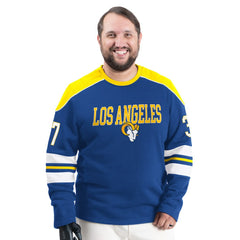 Los Angeles Rams G-III Sports by Carl Banks Adaptive Lord Stanley Crewneck Sweatshirt Royal - NFL