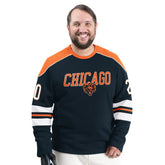 Chicago Bears G-III Sports by Carl Banks Adaptive Lord Stanley Crewneck Sweatshirt Navy - NFL