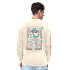 Las Vegas Raiders Margaritaville Five O'Clock Henley Long Sleeve T-Shirt Cream - NFL