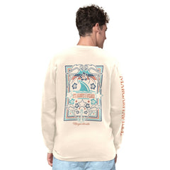 San Francisco 49ers Margaritaville Five O'Clock Henley Long Sleeve T-Shirt Cream - NFL