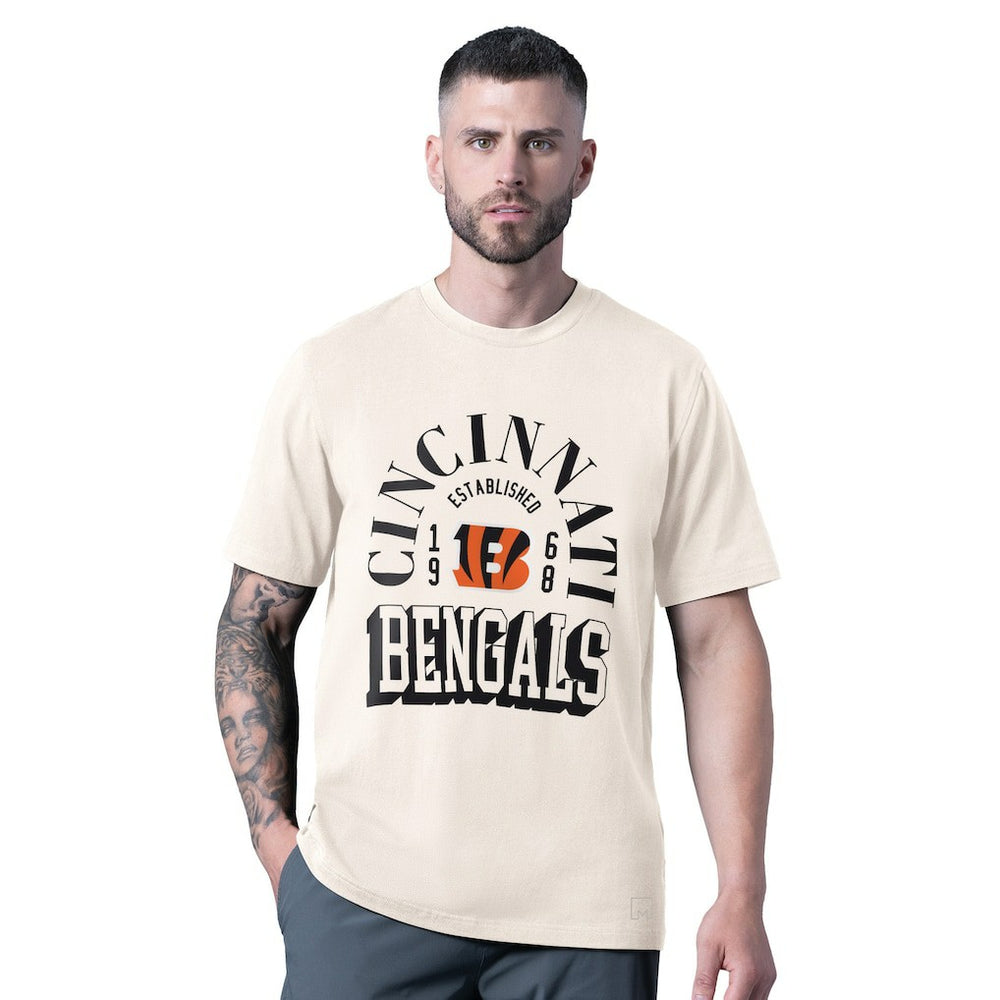 Cincinnati Bengals MSX by Michael Strahan Whiteout Vintage T-Shirt White - NFL