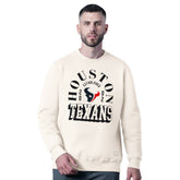 Houston Texans MSX by Michael Strahan Whiteout Tri-Blend Sweatshirt White - NFL
