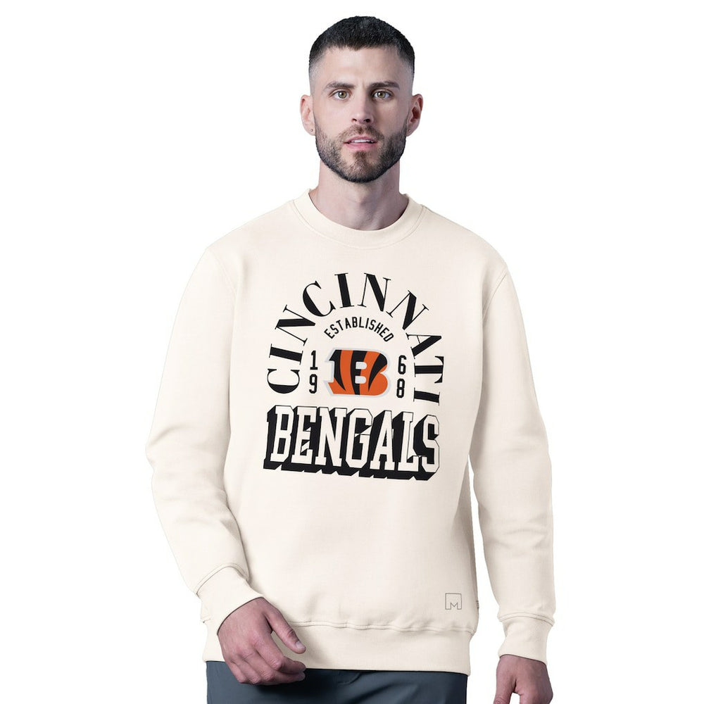 Cincinnati Bengals MSX by Michael Strahan Whiteout Tri-Blend Sweatshirt White - NFL
