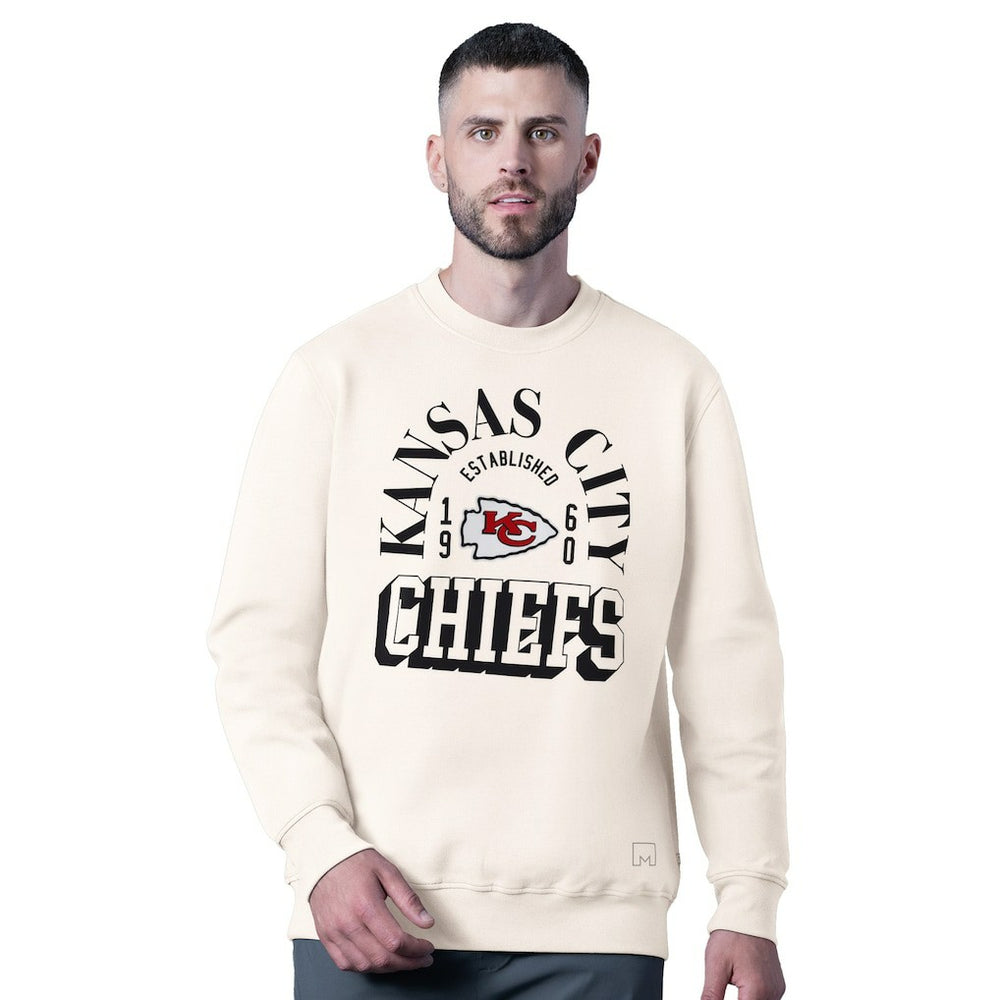 Kansas City Chiefs MSX by Michael Strahan Whiteout Tri-Blend Sweatshirt White - NFL