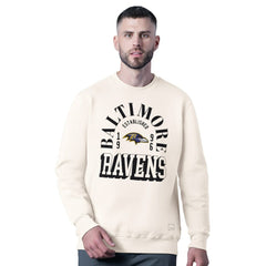 Baltimore Ravens MSX by Michael Strahan Whiteout Tri-Blend Sweatshirt White - NFL