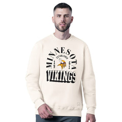 Minnesota Vikings MSX by Michael Strahan Whiteout Tri-Blend Sweatshirt White - NFL