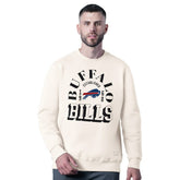 Buffalo Bills MSX by Michael Strahan Whiteout Tri-Blend Sweatshirt White - NFL