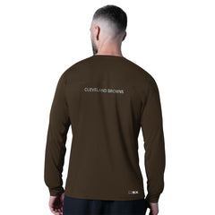 Cleveland Browns MSX by Michael Strahan Forward Long-Sleeve T-Shirt Brown - NFL