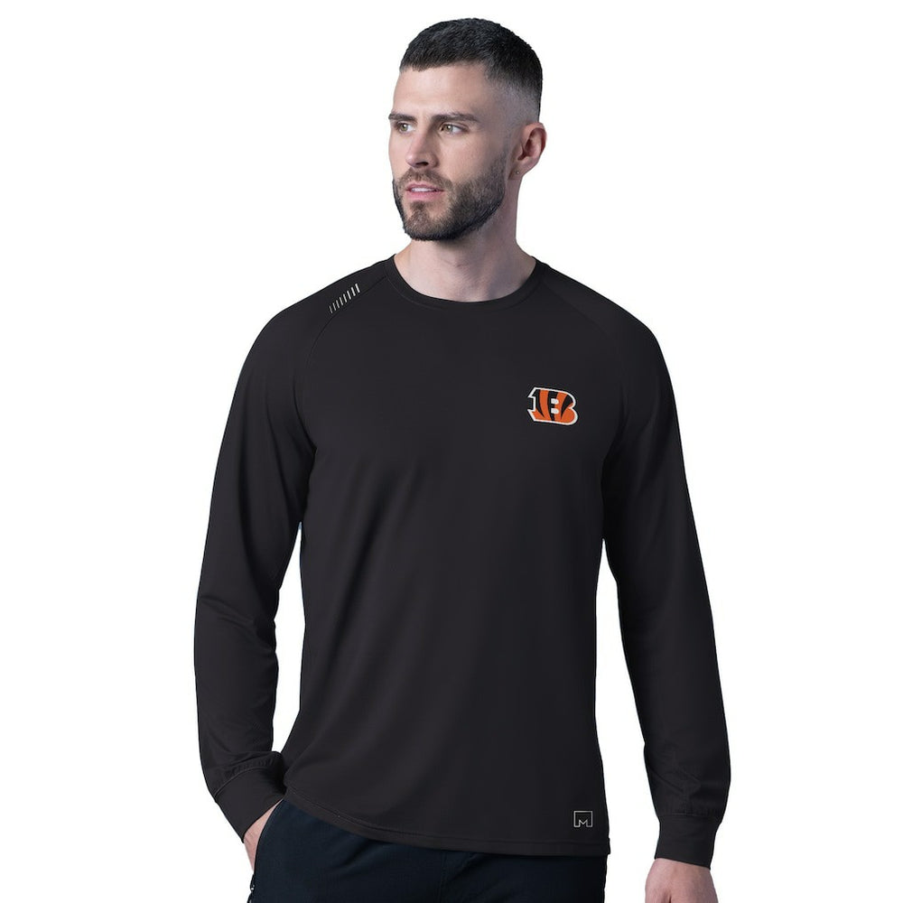 Cincinnati Bengals MSX by Michael Strahan Forward Long-Sleeve T-Shirt Black - NFL