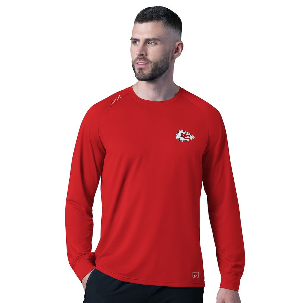 Kansas City Chiefs MSX by Michael Strahan Forward Long-Sleeve T-Shirt Red - NFL