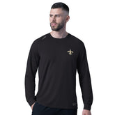 New Orleans Saints MSX by Michael Strahan Forward Long-Sleeve T-Shirt Black - NFL