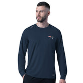 New England Patriots MSX by Michael Strahan Forward Long-Sleeve T-Shirt Navy - NFL