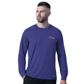 Baltimore Ravens MSX by Michael Strahan Forward Long-Sleeve T-Shirt Purple - NFL