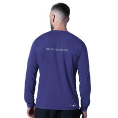 Baltimore Ravens MSX by Michael Strahan Forward Long-Sleeve T-Shirt Purple - NFL