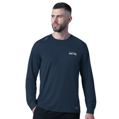 Seattle Seahawks MSX by Michael Strahan Forward Long-Sleeve T-Shirt Navy - NFL