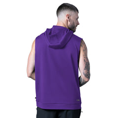 Minnesota Vikings MSX by Michael Strahan Tri-Blend Rebound Sleeveless Hoodie Purple - NFL